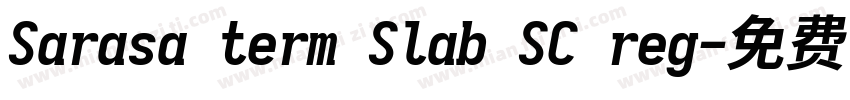 Sarasa term Slab SC reg字体转换